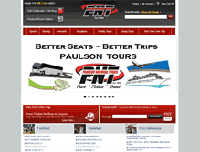 Tablet Screenshot of paulsontours.com
